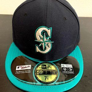 NWT Seattle Mariners Fitted Cap Sz 7 7/8